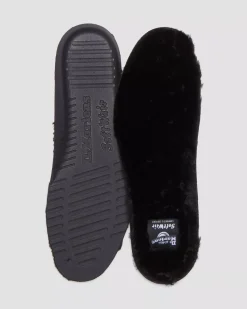 Shoe Care|Accessories>Dr. Martens Warmwair Shoe Insoles Black — Lux Faux+Hefty