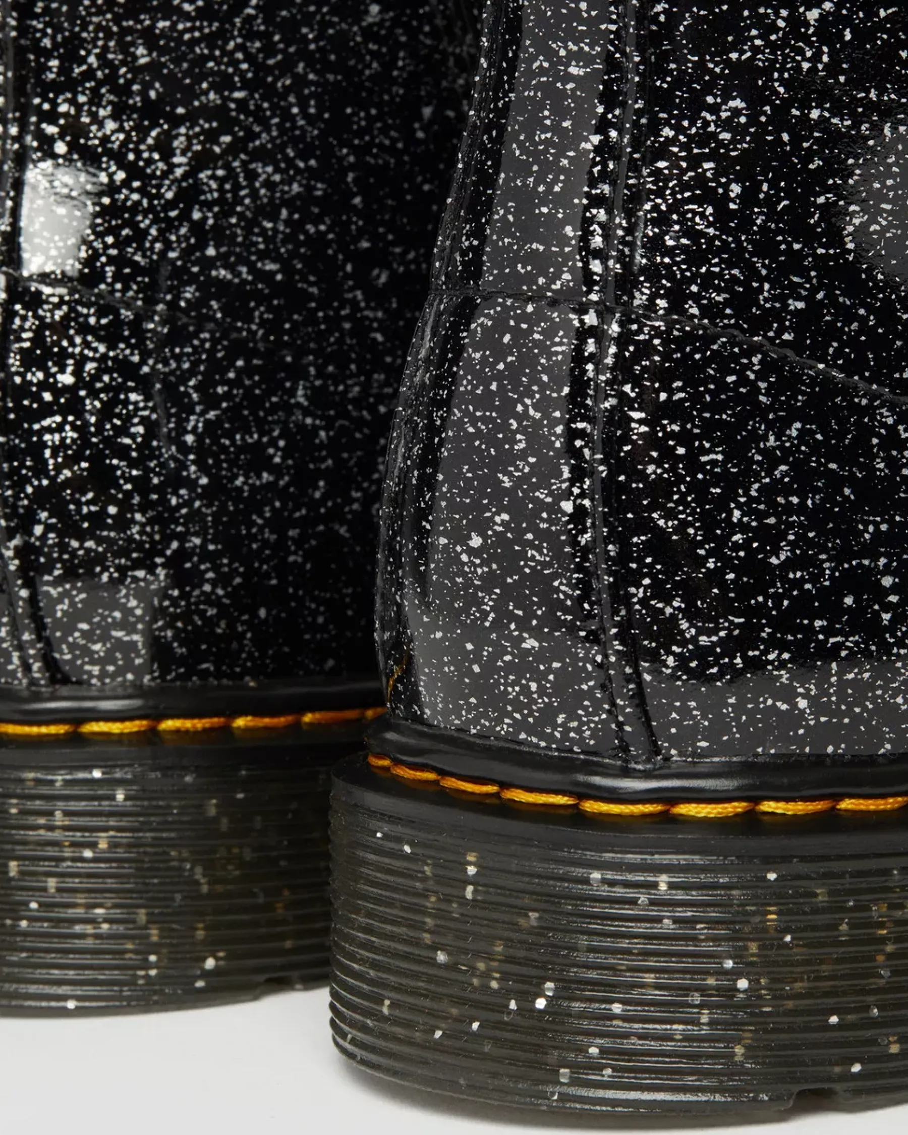 Glitter & Patent Boots|School Styles>Dr. Martens Youth 1460 Glitter Lace Up Boots Black — Cosmic Glitter