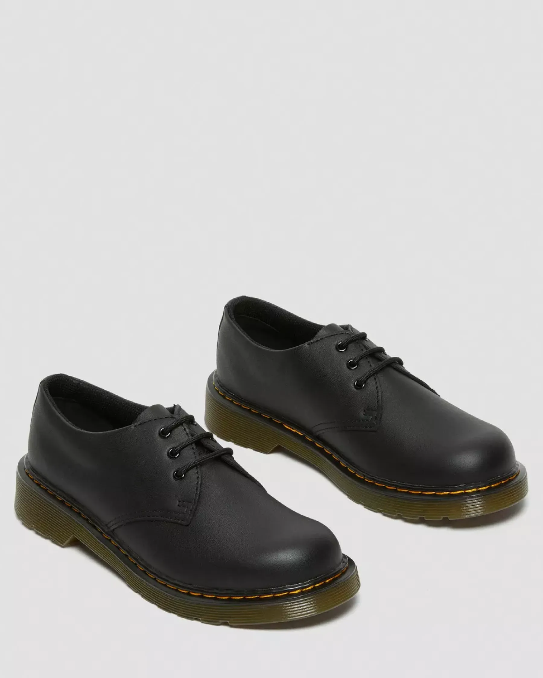 School Styles|Youth / 8-14 Years>Dr. Martens Youth 1461 Softy T Leather Shoes Black — Softy T