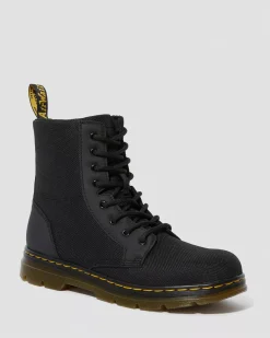 School Styles|Youth / 8-14 Years>Dr. Martens Youth Combs Extra Tough Poly Casual Boots Black — Extra Tough 50/50+Rubbery