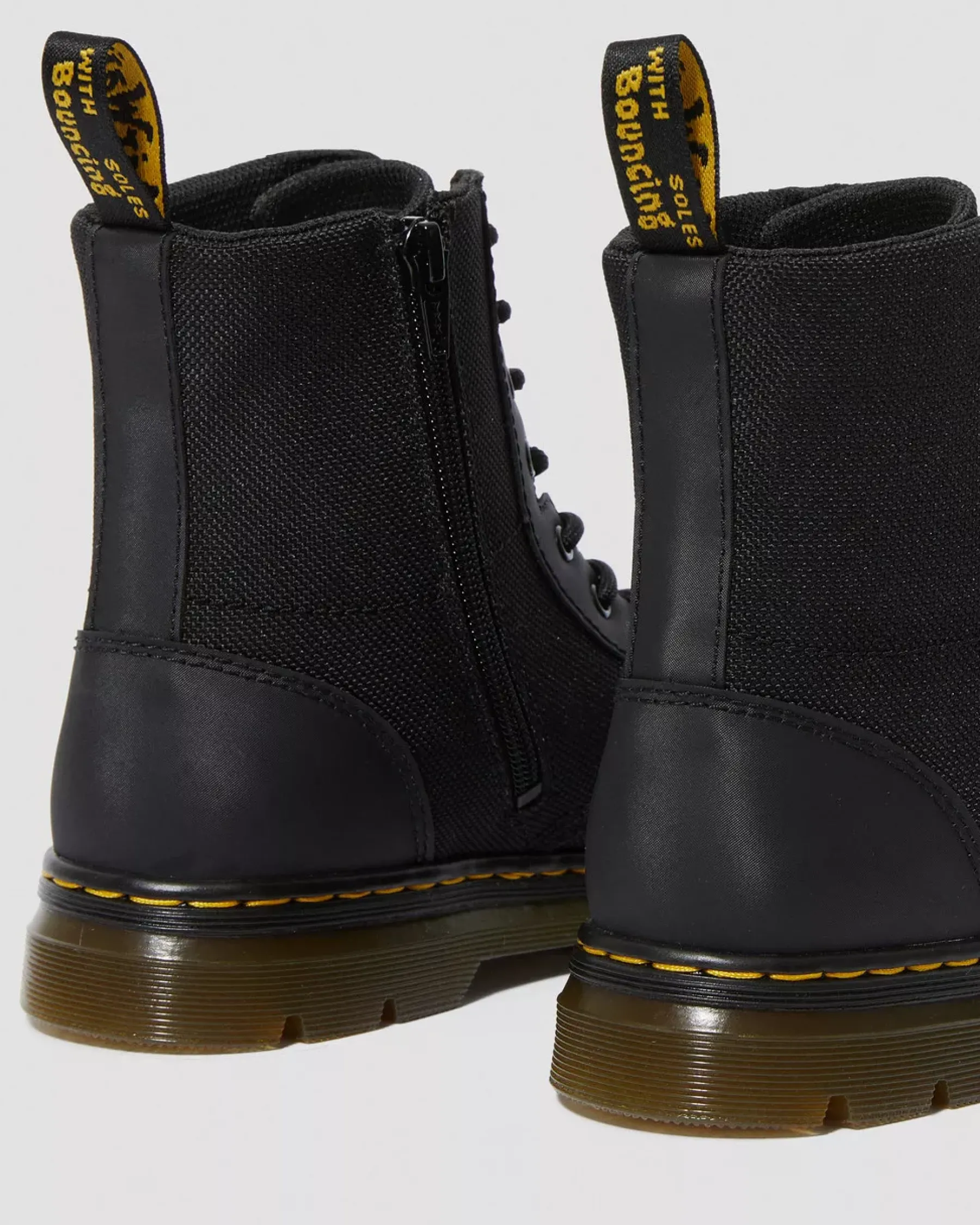 School Styles|Youth / 8-14 Years>Dr. Martens Youth Combs Extra Tough Poly Casual Boots Black — Extra Tough 50/50+Rubbery