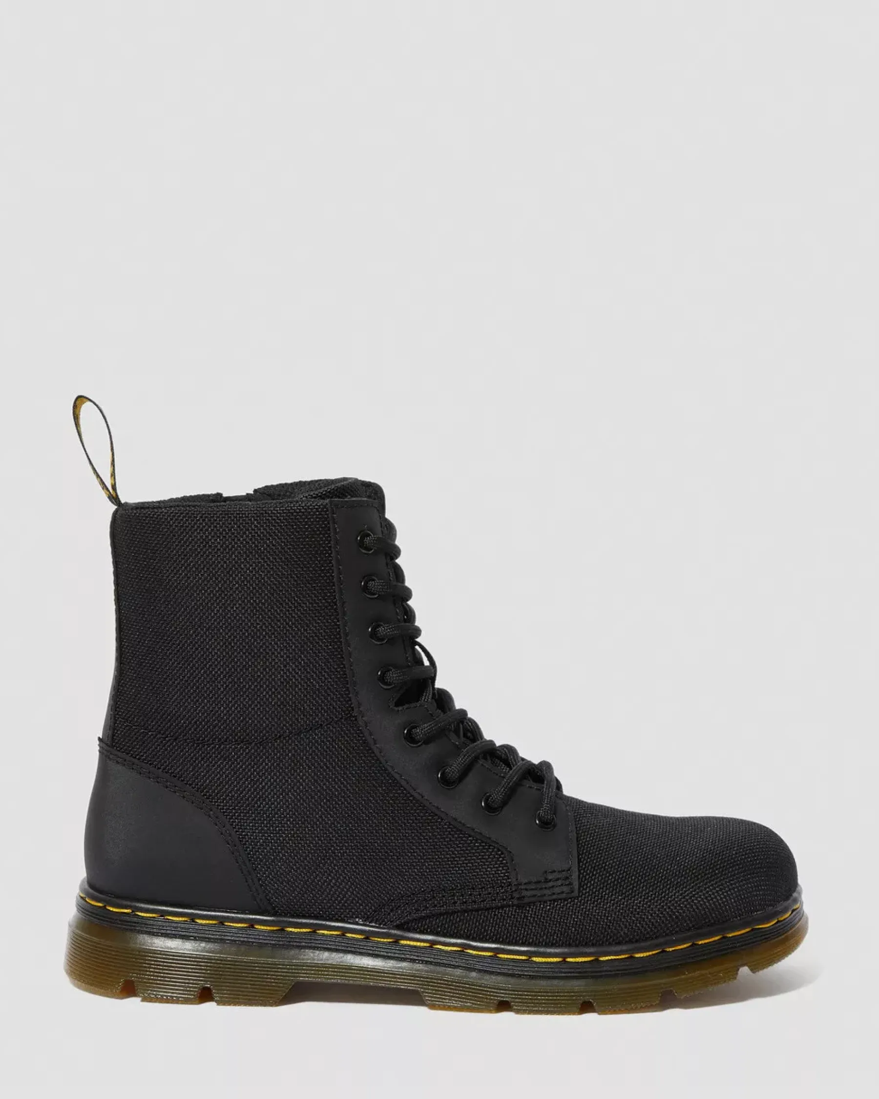 School Styles|Youth / 8-14 Years>Dr. Martens Youth Combs Extra Tough Poly Casual Boots Black — Extra Tough 50/50+Rubbery