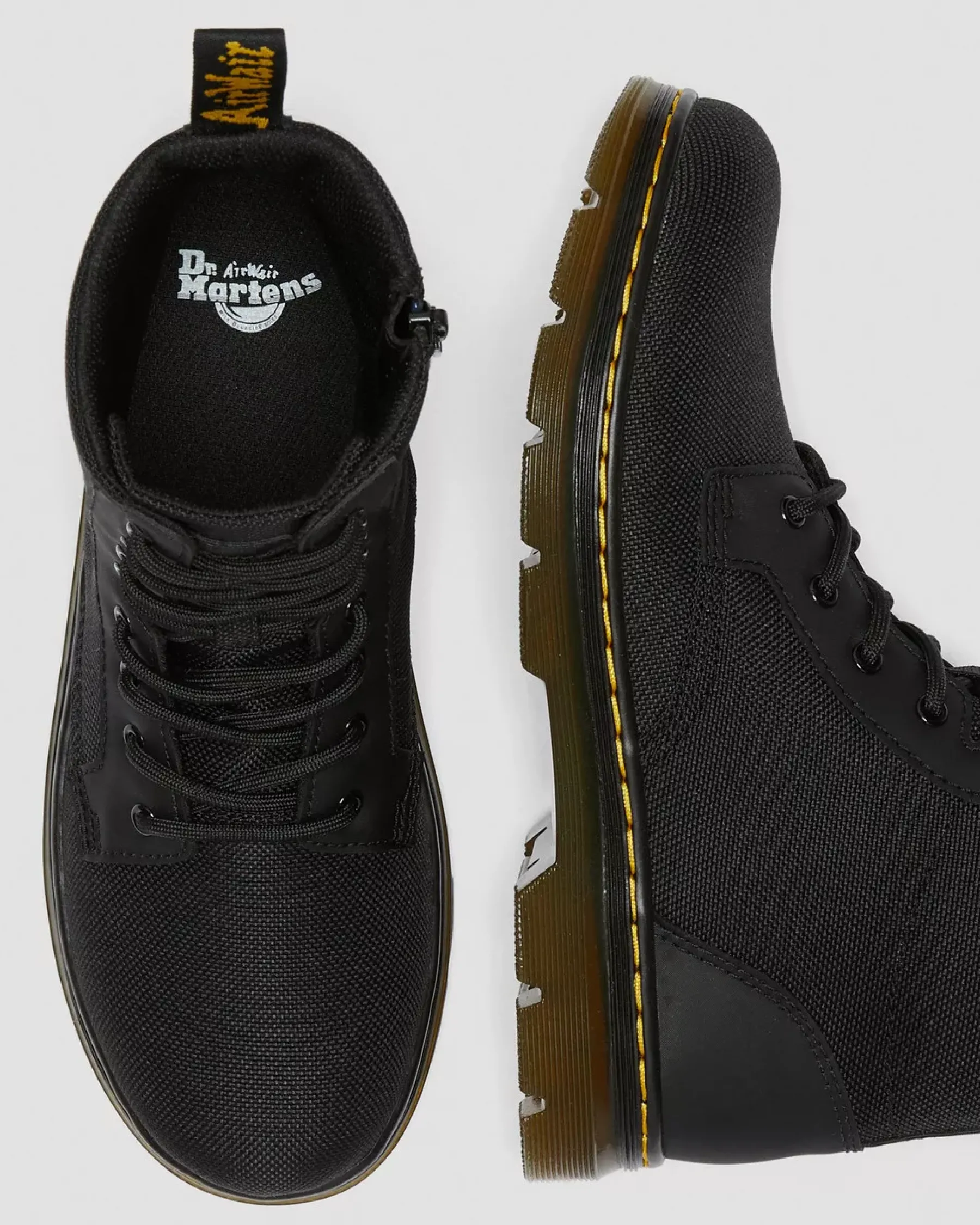 School Styles|Youth / 8-14 Years>Dr. Martens Youth Combs Extra Tough Poly Casual Boots Black — Extra Tough 50/50+Rubbery